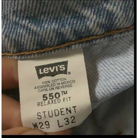 Levi’s vintage orange tab 550 student w 29 l 32 womens fits like xs sz 0 -2 - Picture 9 of 11